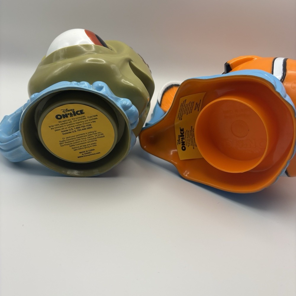 Finding‎ Nemo, Squirt Disney on Ice 3D Plastic Mugs w/Attached Lid - Picture 5 of 6